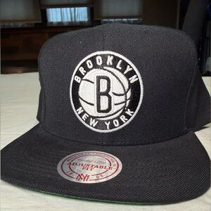 Mitchell & Ness Brooklyn Nets Black and green Snapback